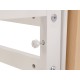 Кроватка детская Polini kids Simple 340 с маятником, белый/натуральный