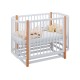 Кроватка детская Polini kids Simple 350, белый/бук