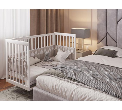 Кроватка детская Polini kids Simple 340, белый Кроватка детская Polini kids Simple 340, белый