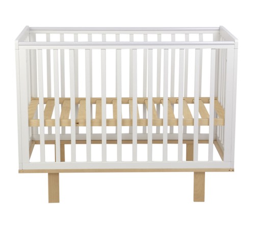 Кроватка детская Polini kids Simple 340, белый/натуральный