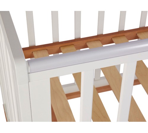 Кроватка детская Polini kids Simple 340, белый/бук