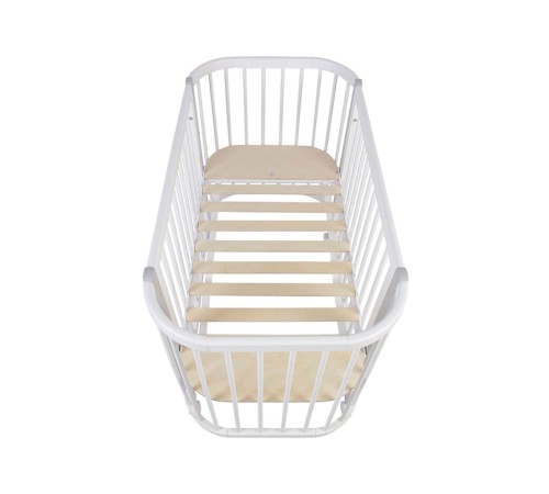 Кроватка детская Polini kids Simple 350, белый/серый Кроватка детская Polini kids Simple 350, белый/серый