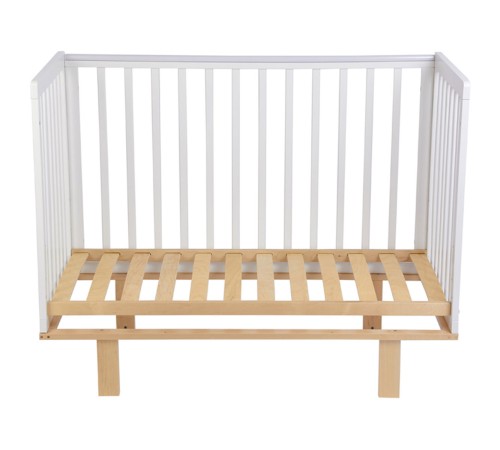 Кроватка детская Polini kids Simple 340, белый/натуральный