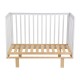 Кроватка детская Polini kids Simple 340, белый/натуральный