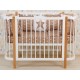 Кроватка детская Polini kids Simple 350, белый/бук