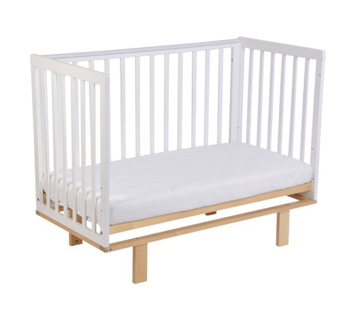 Кроватка детская Polini kids Simple 340, белый/натуральный