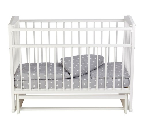 Кровать детская Фея 204 с маятником, белый