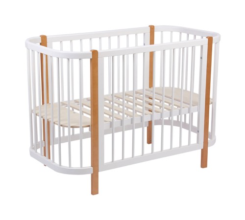 Кроватка детская Polini kids Simple 350, белый/бук Кроватка детская Polini kids Simple 350, белый/бук