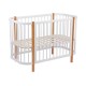 Кроватка детская Polini kids Simple 350, белый/бук