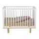 Кроватка детская Polini kids Simple 340, белый/натуральный