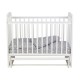 Кроватка детская Polini kids Simple 304 с маятником, белый