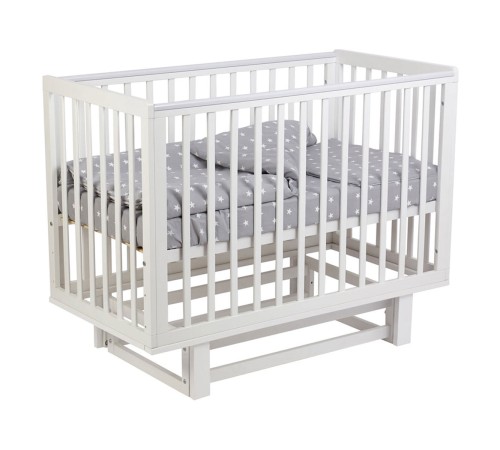 Кроватка детская Polini kids Simple 340 с маятником, белый Кроватка детская Polini kids Simple 340 с маятником, белый