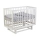 Кроватка детская Polini kids Simple 340 с маятником, белый