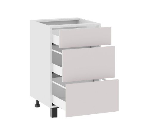 Аурелио Кухонный гарнитур угловой 210х100 см Скрытые «Дорадо», белый/айриш