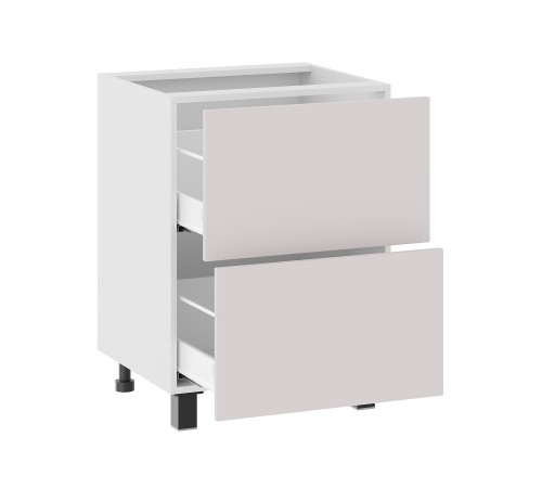 Аурелио Кухонный гарнитур угловой 320х220 см Скрытые «Дорадо», белый/айриш