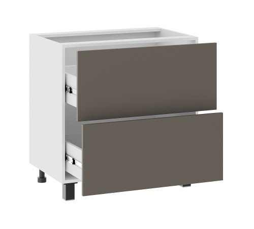 Аурелио Кухонный гарнитур угловой 300х180 см Скрытые «Дорадо», белый/айриш