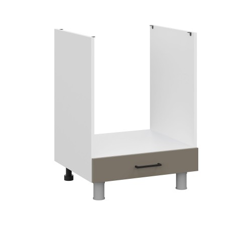 Вектор Кухонный гарнитур прямой 210 см, белый/базальт