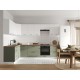 Аурелио Кухонный гарнитур угловой 300х180 см Скрытые «Дорадо», белый/айриш