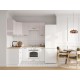 Аурелио Кухонный гарнитур угловой 180х150 см Скрытые «Дорадо», белый/айриш