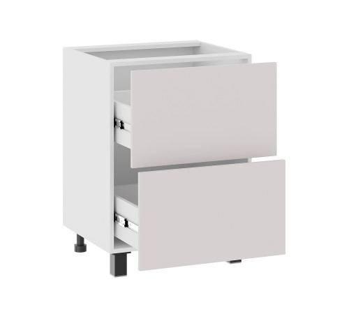 Аурелио Кухонный гарнитур угловой 240х140 см Скрытые «Дорадо», белый/айриш