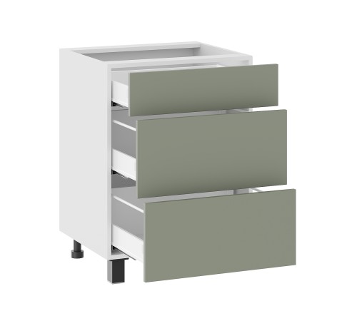 Аурелио Кухонный гарнитур прямой со стеклом 240 см Скрытые «Дорадо», белый/айриш/белый лакобель