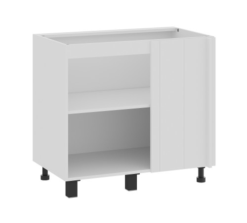 Аурелио Кухонный гарнитур угловой 300х180 см Скрытые «Дорадо», белый/айриш