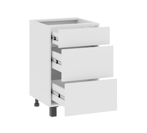 Аурелио Кухонный гарнитур угловой 180х150 см Скрытые «Дорадо», белый/айриш