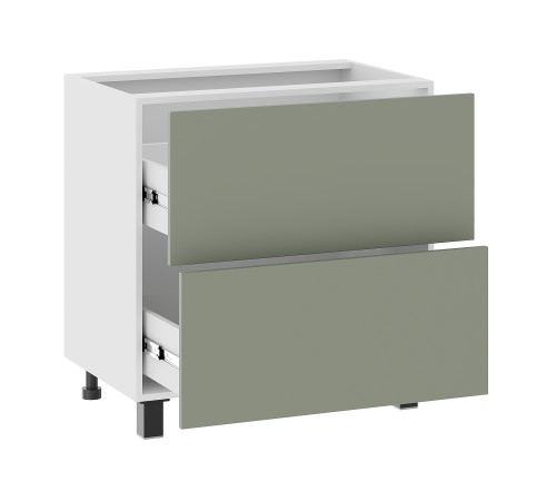 Аурелио Кухонный гарнитур угловой 300х180 см Скрытые «Дорадо», белый/айриш