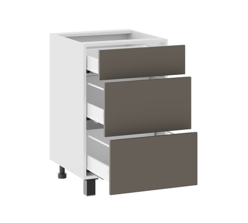 Аурелио Кухонный гарнитур угловой 180х150 см Скрытые «Дорадо», белый/айриш