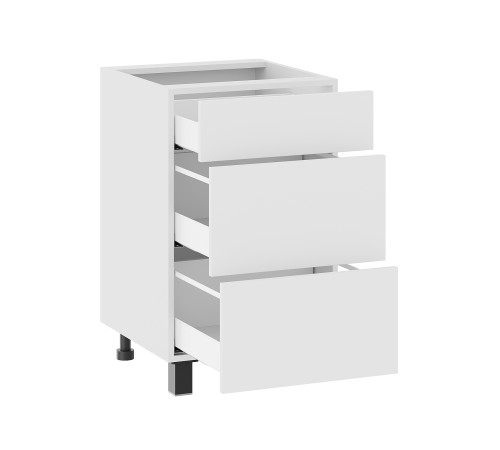 Аурелио Кухонный гарнитур угловой 180х150 см Скрытые «Дорадо», белый/айриш