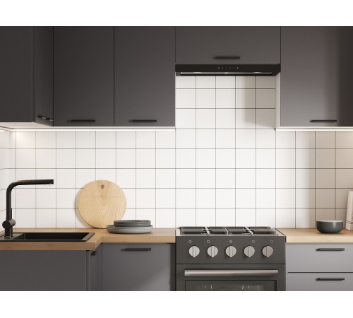 Модус Кухонный гарнитур угловой 210х100 см, белый/графит серый