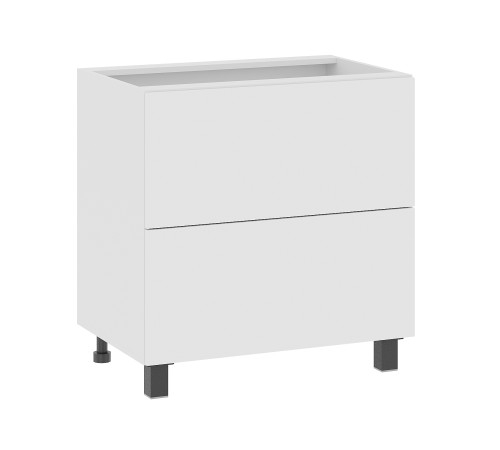 Аурелио Кухонный гарнитур угловой 300х180 см Скрытые «Дорадо», белый/айриш