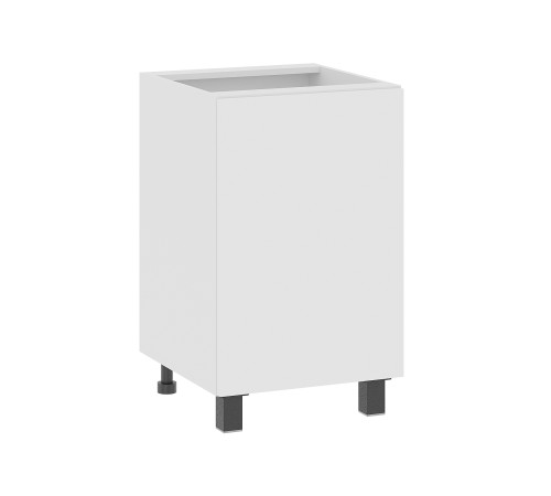 Аурелио Кухонный гарнитур прямой со стеклом 150 см Скрытые «Дорадо», белый/айриш/белый лакобель