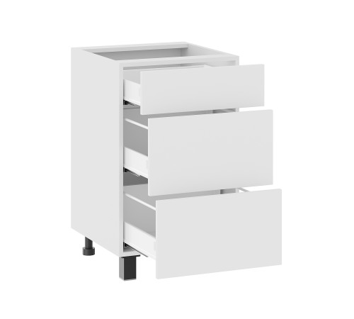 Аурелио Кухонный гарнитур угловой 210х100 см Скрытые «Дорадо», белый/айриш