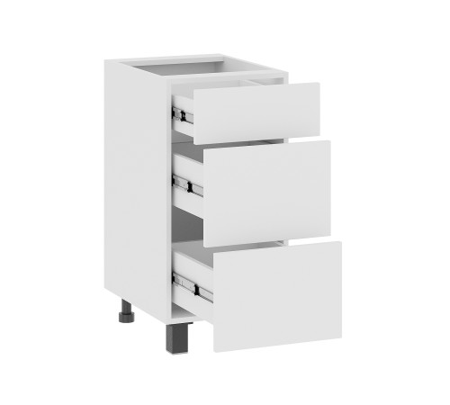 Аурелио Кухонный гарнитур угловой 300х180 см Скрытые «Дорадо», белый/айриш