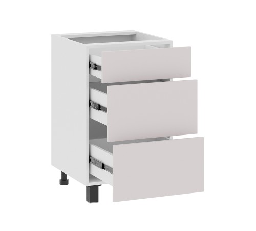 Аурелио Кухонный гарнитур угловой 210х100 см Скрытые «Дорадо», белый/айриш