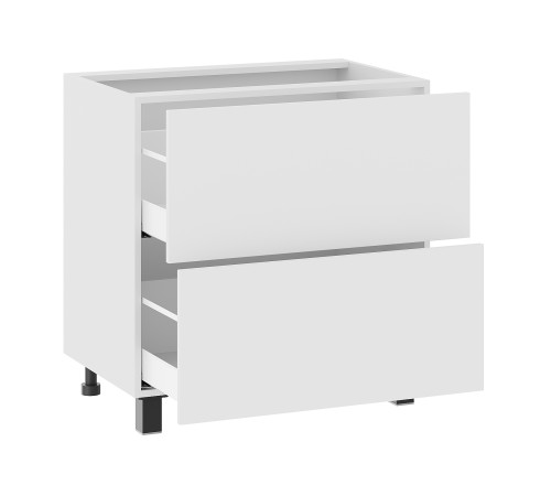 Аурелио Кухонный гарнитур угловой 300х180 см Скрытые «Дорадо», белый/айриш