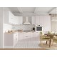 Аурелио Кухонный гарнитур угловой 320х220 см Скрытые «Дорадо», белый/айриш