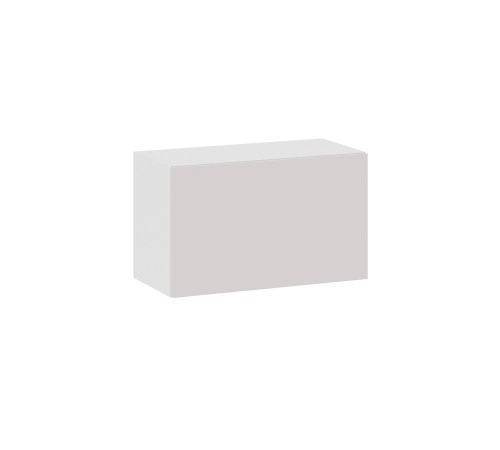 Аурелио Кухонный гарнитур прямой со стеклом 260 см Скрытые «Дорадо», белый/айриш/белый лакобель