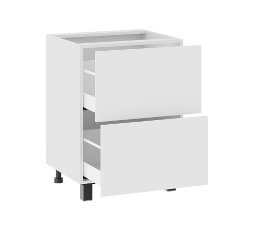 Аурелио Кухонный гарнитур угловой 300х180 см Скрытые «Дорадо», белый/айриш