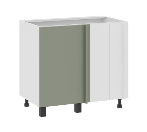 Аурелио Кухонный гарнитур угловой 300х180 см Скрытые «Дорадо», белый/айриш