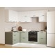 Аурелио Кухонный гарнитур угловой 240х140 см Скрытые «Дорадо», белый/айриш