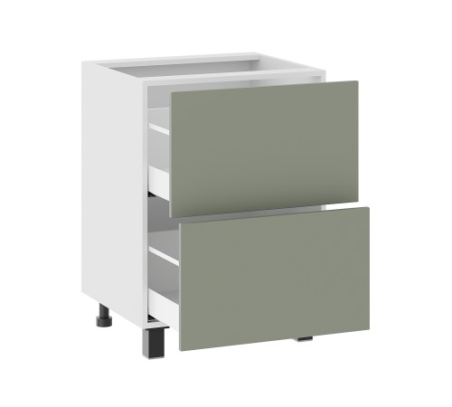 Аурелио Кухонный гарнитур угловой 300х180 см Скрытые «Дорадо», белый/айриш