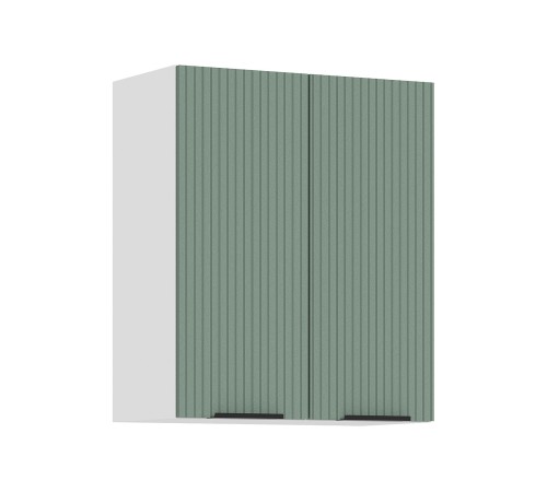 Муссон Кухонный гарнитур прямой 150 см, белый/малахит