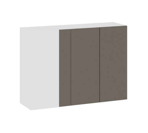 Аурелио Кухонный гарнитур угловой 210х100 см Скрытые «Дорадо», белый/айриш