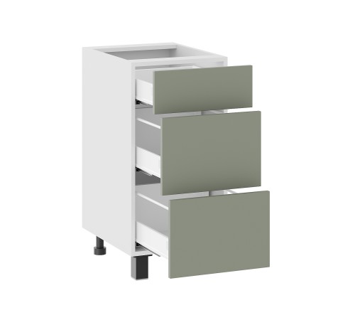 Аурелио Кухонный гарнитур прямой со стеклом 150 см Скрытые «Дорадо», белый/айриш/белый лакобель