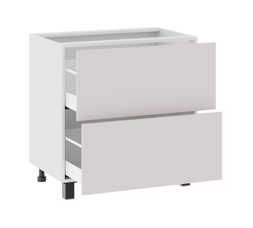 Аурелио Кухонный гарнитур угловой 300х180 см Скрытые «Дорадо», белый/айриш