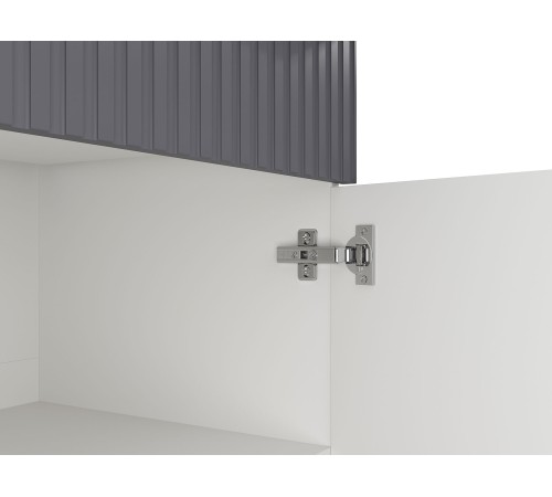 София Кухонный гарнитур угловой 300х180 см, белый/бланж/графит матовый/черный, столешница антарес