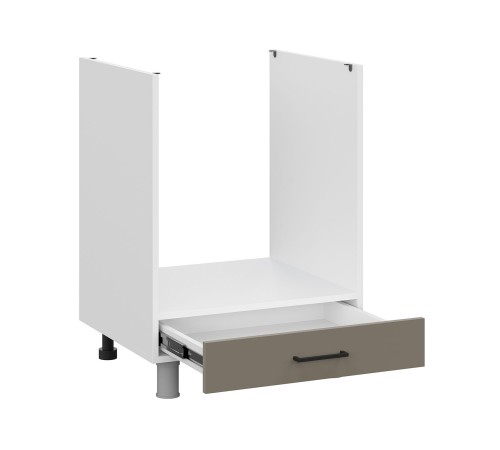 Вектор Кухонный гарнитур прямой 210 см, белый/базальт