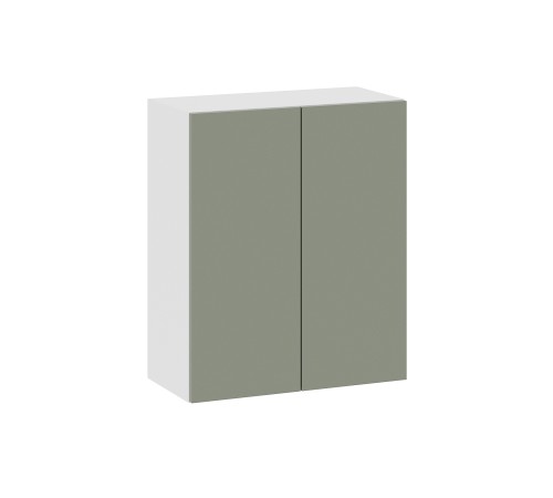 Аурелио Кухонный гарнитур прямой со стеклом 240 см Скрытые «Дорадо», белый/айриш/белый лакобель